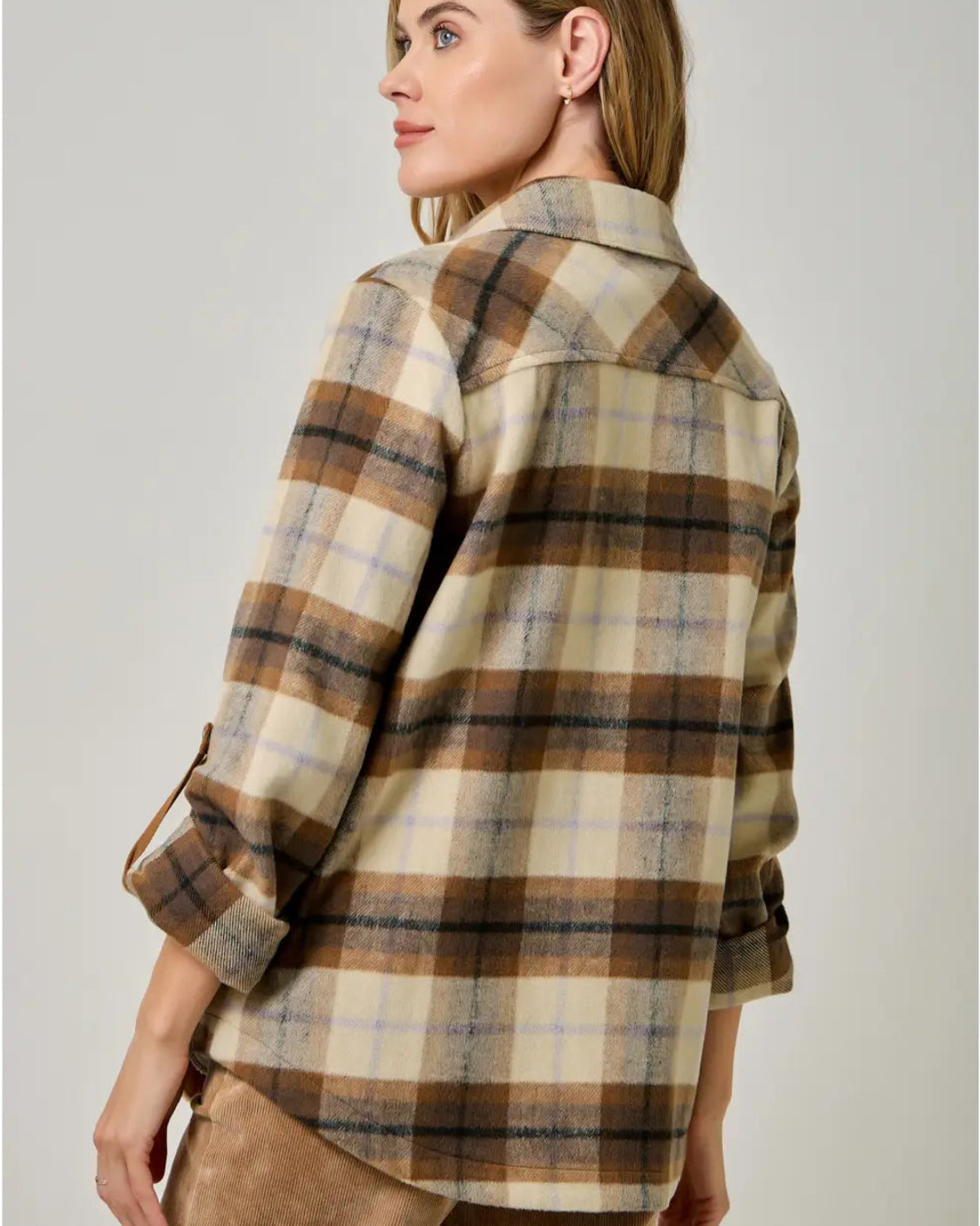 Brushed Plaid Shacket