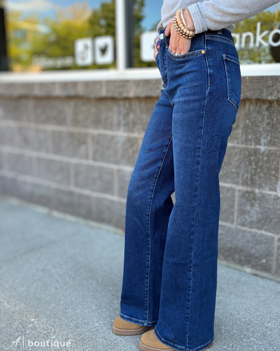 Linda High Rise Wide Leg Denim