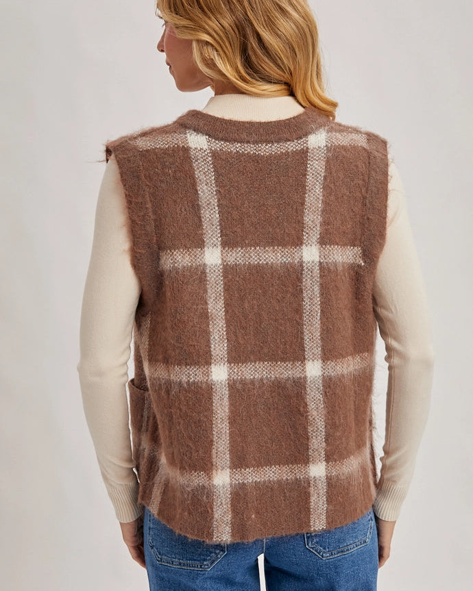 Plaid Sweater Vest