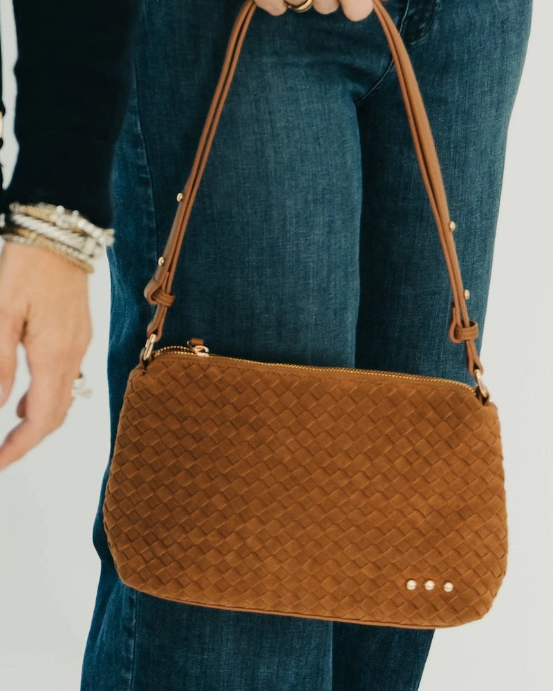 Suede Hobo Shoulder Bag