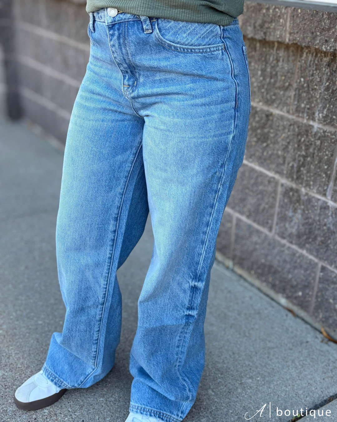 Decker High Rise Straight Leg Denim
