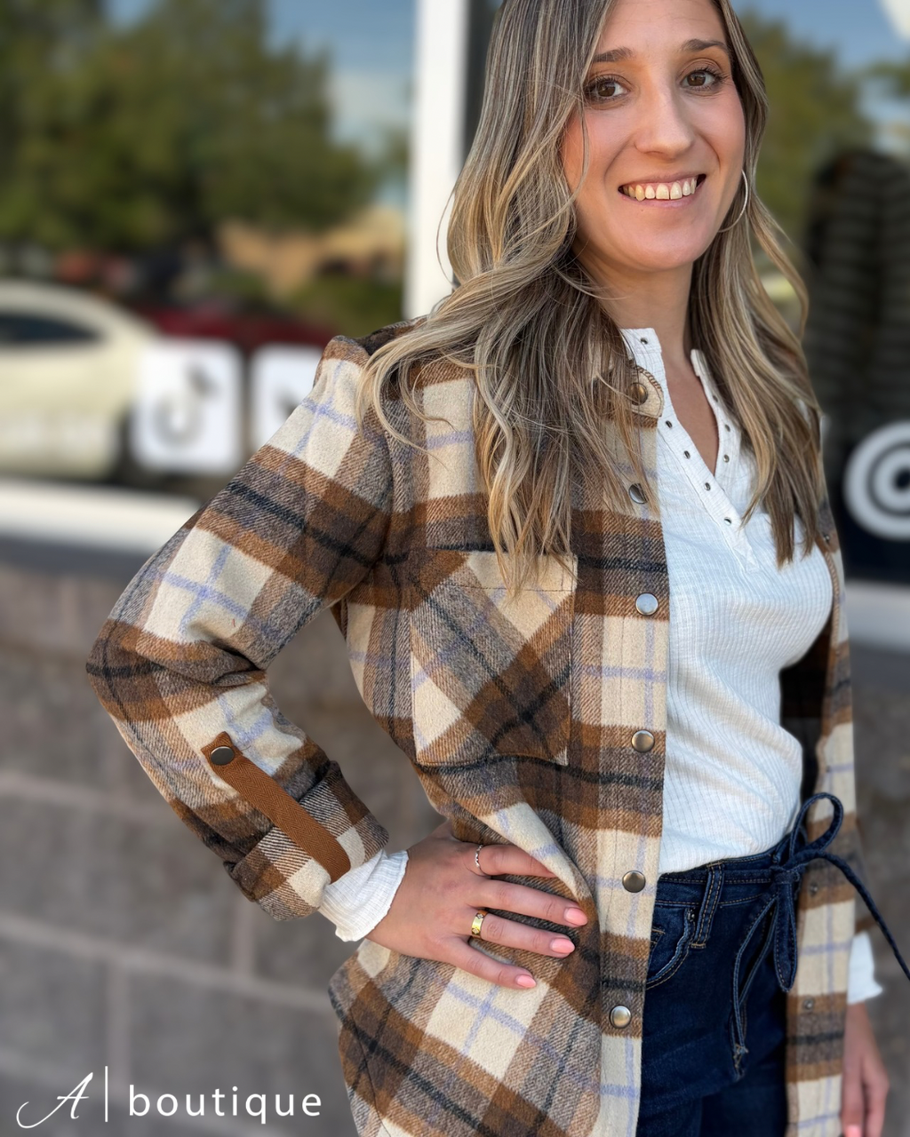 Brushed Plaid Shacket