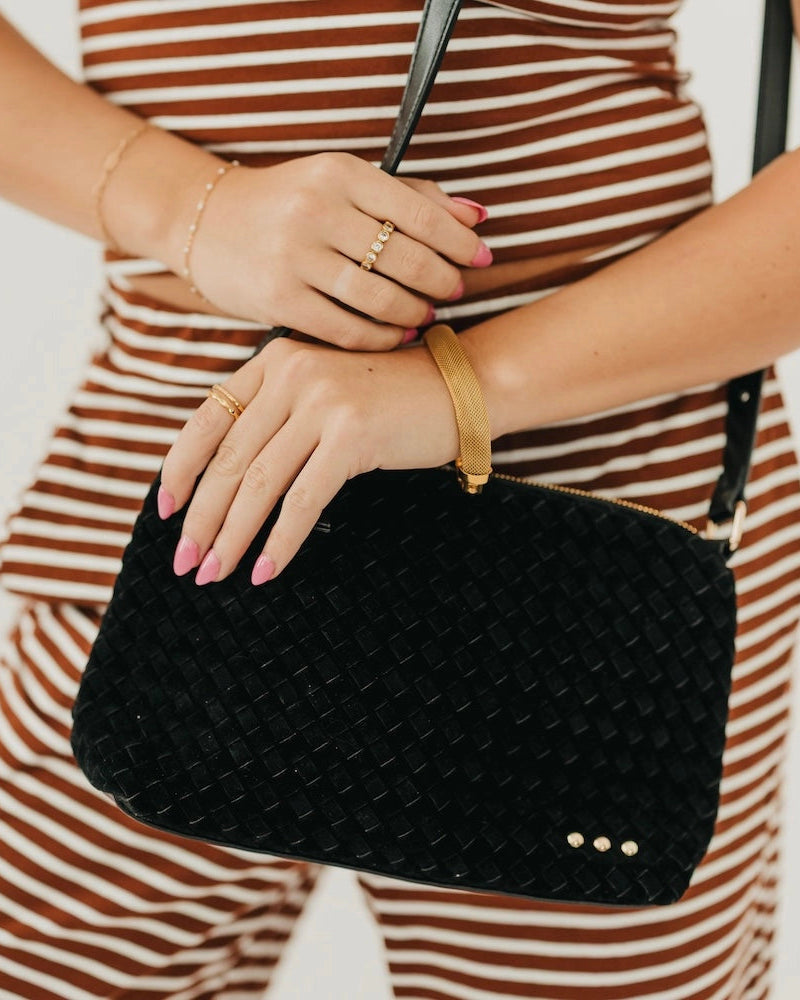 Suede Hobo Shoulder Bag