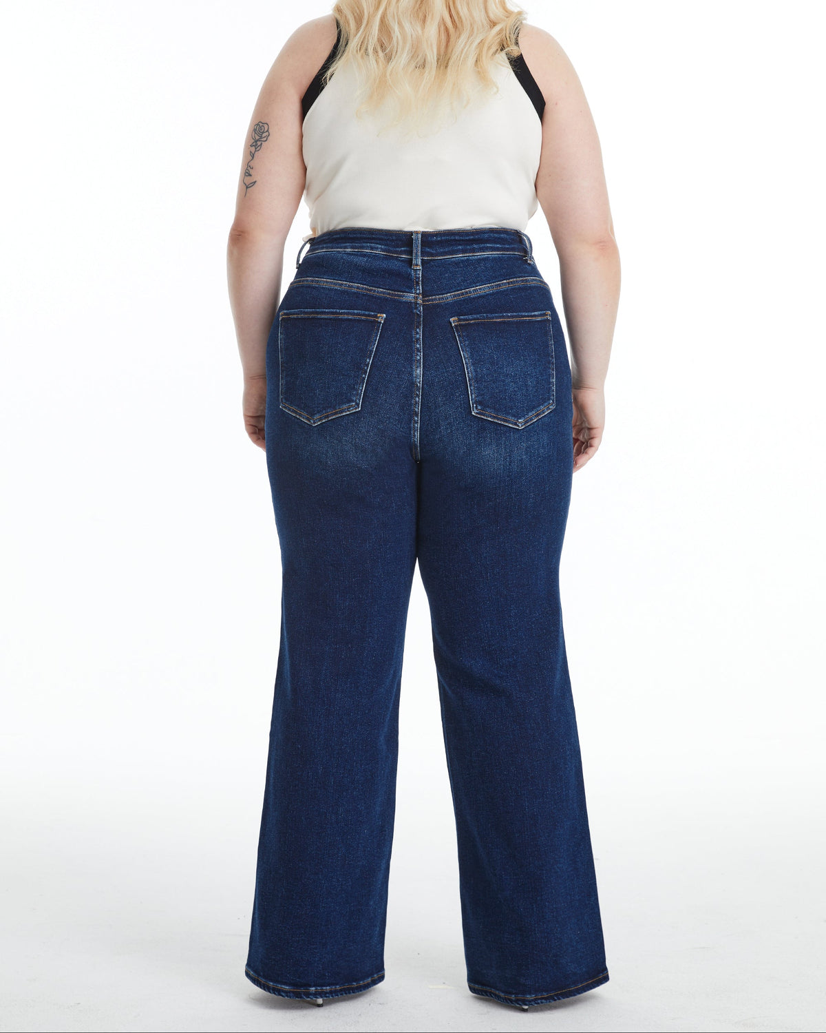 Plus Linda High Rise Wide Leg Denim