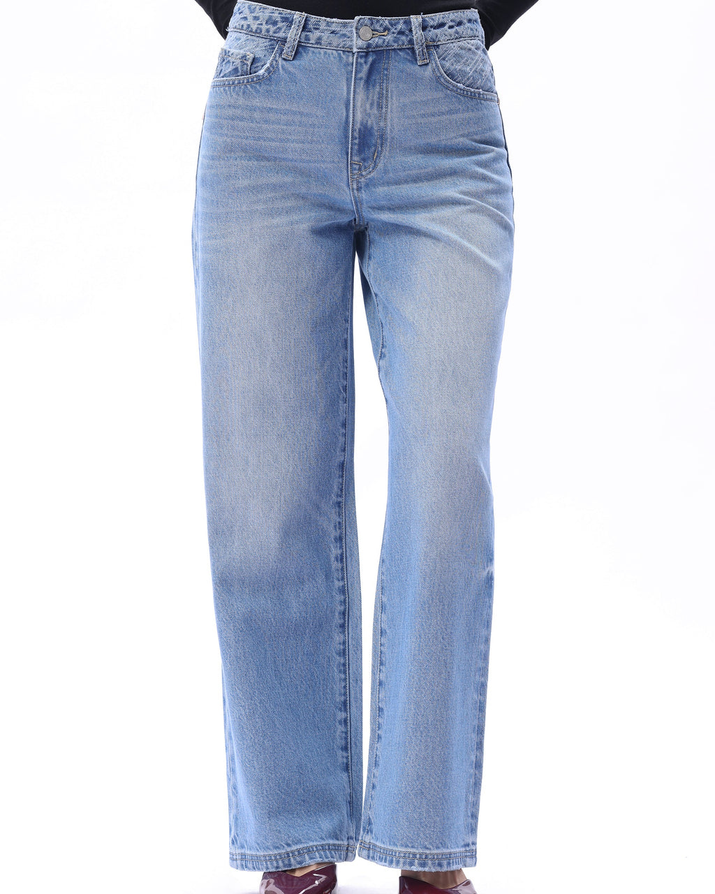 Decker High Rise Straight Leg Denim